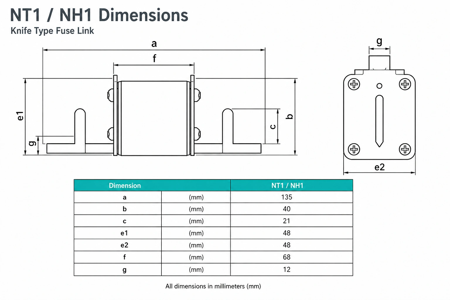 Nt1 Nh1 Dimensions